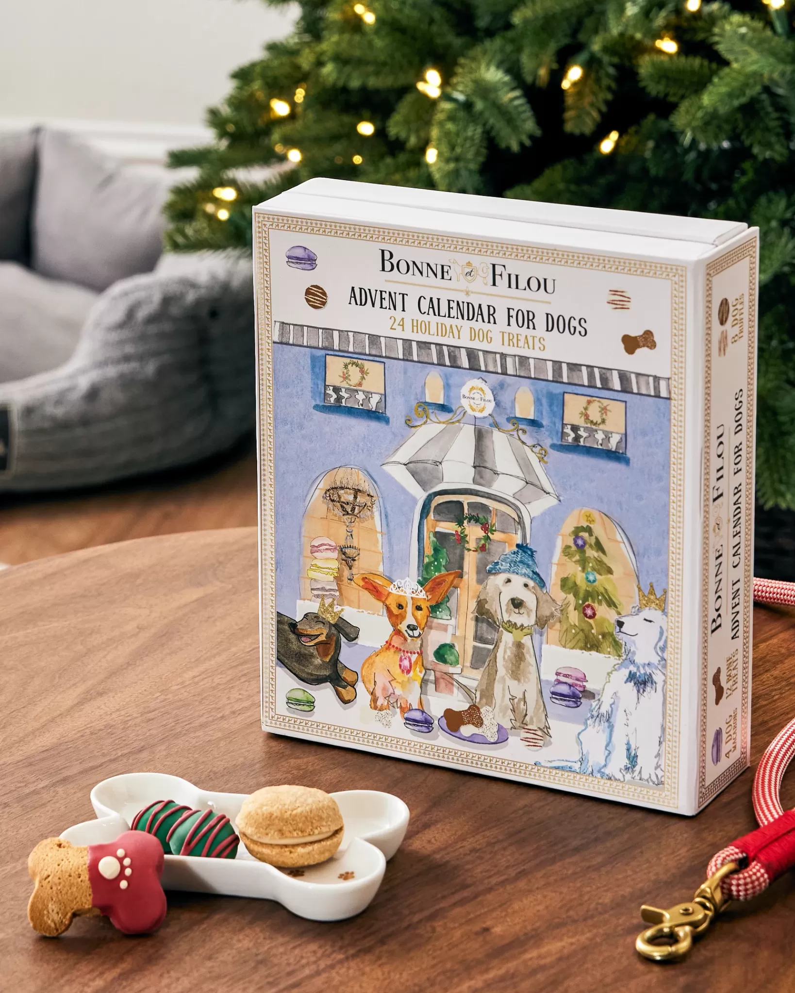 Online Bonne Et Filou 24-Day Dog Treat Advent Calendar Holiday Gourmet Gifts | Advent Calendars