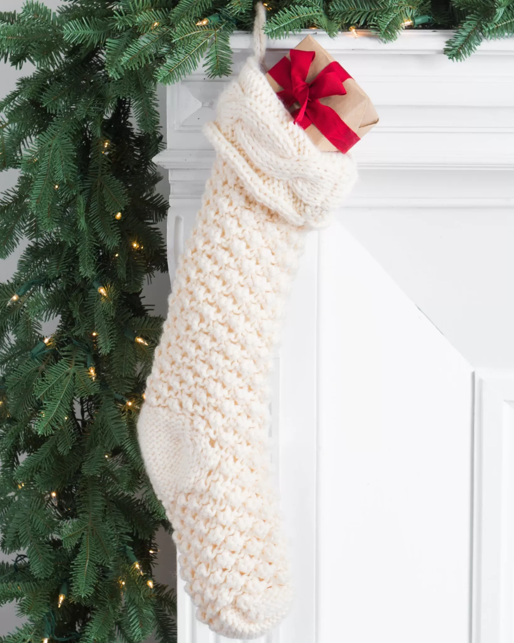 Store Chunky Knit Stocking Stockings & Holders