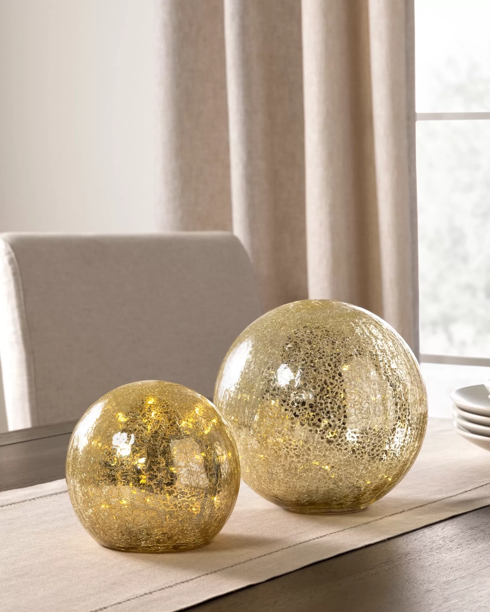 Best Glowing Mercury Glass Orbs Decorative Accents