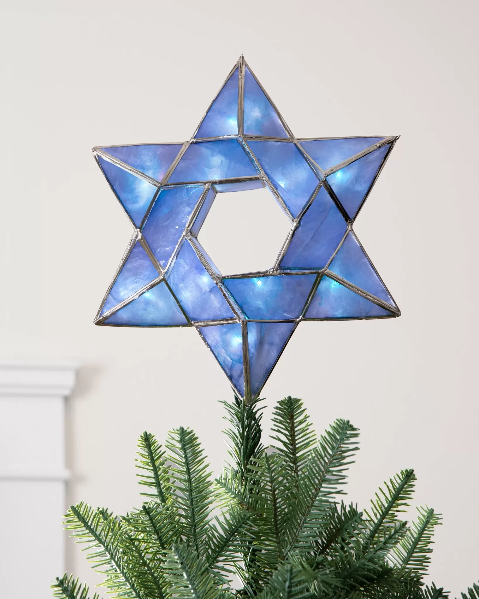 Shop Lit Star Of David Tree Toppers Toppers