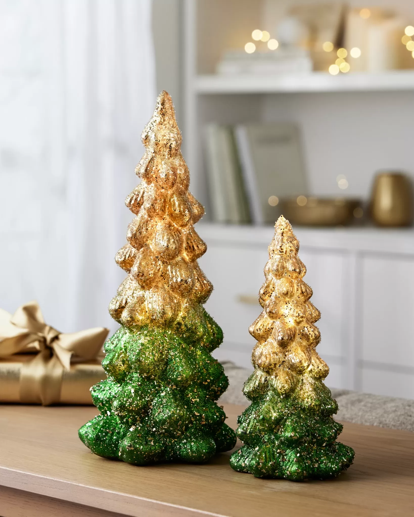 Discount Lit Tabletop Glass Trees Tabletop & Accent Trees