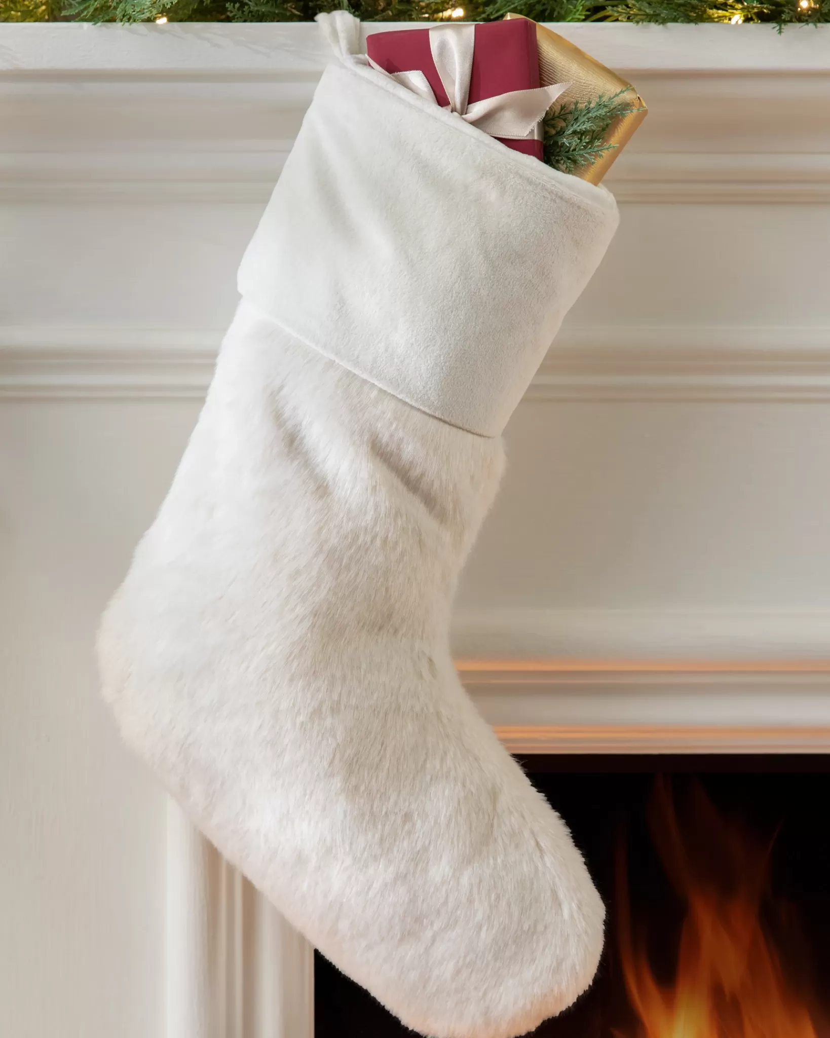 Best Sale Lodge Faux Fur Christmas Stockings Stockings & Holders | Personalized Christmas Décor