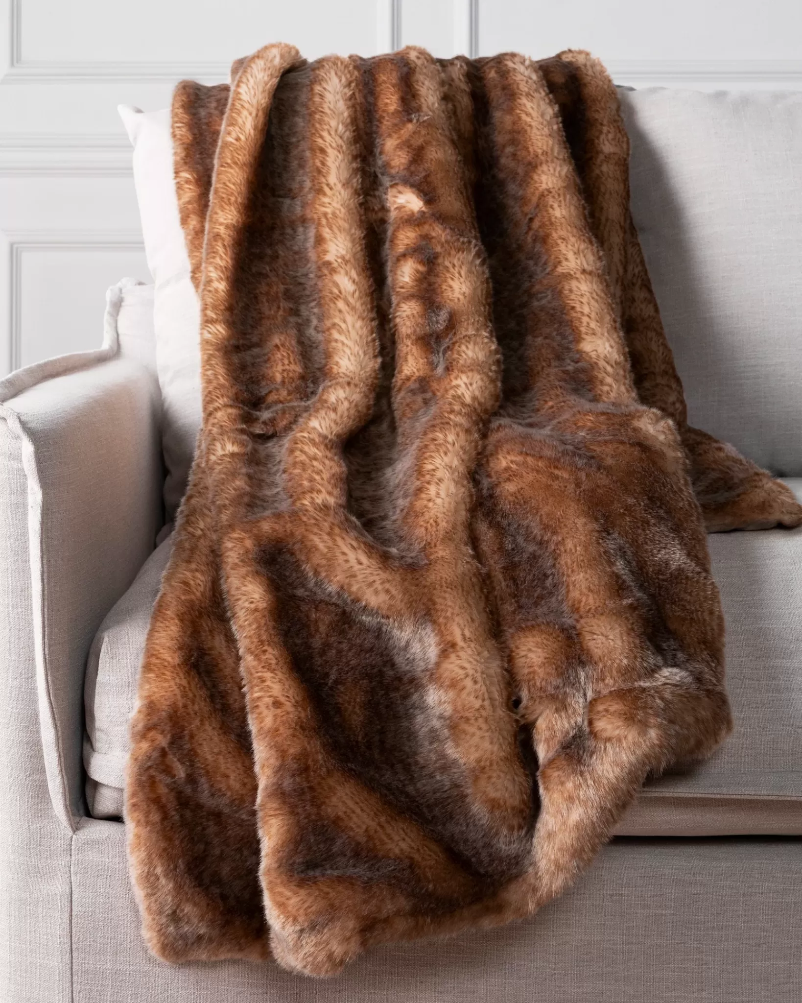 New Lodge Faux Fur Throws Pillows & Throws | Gifts For Christmas