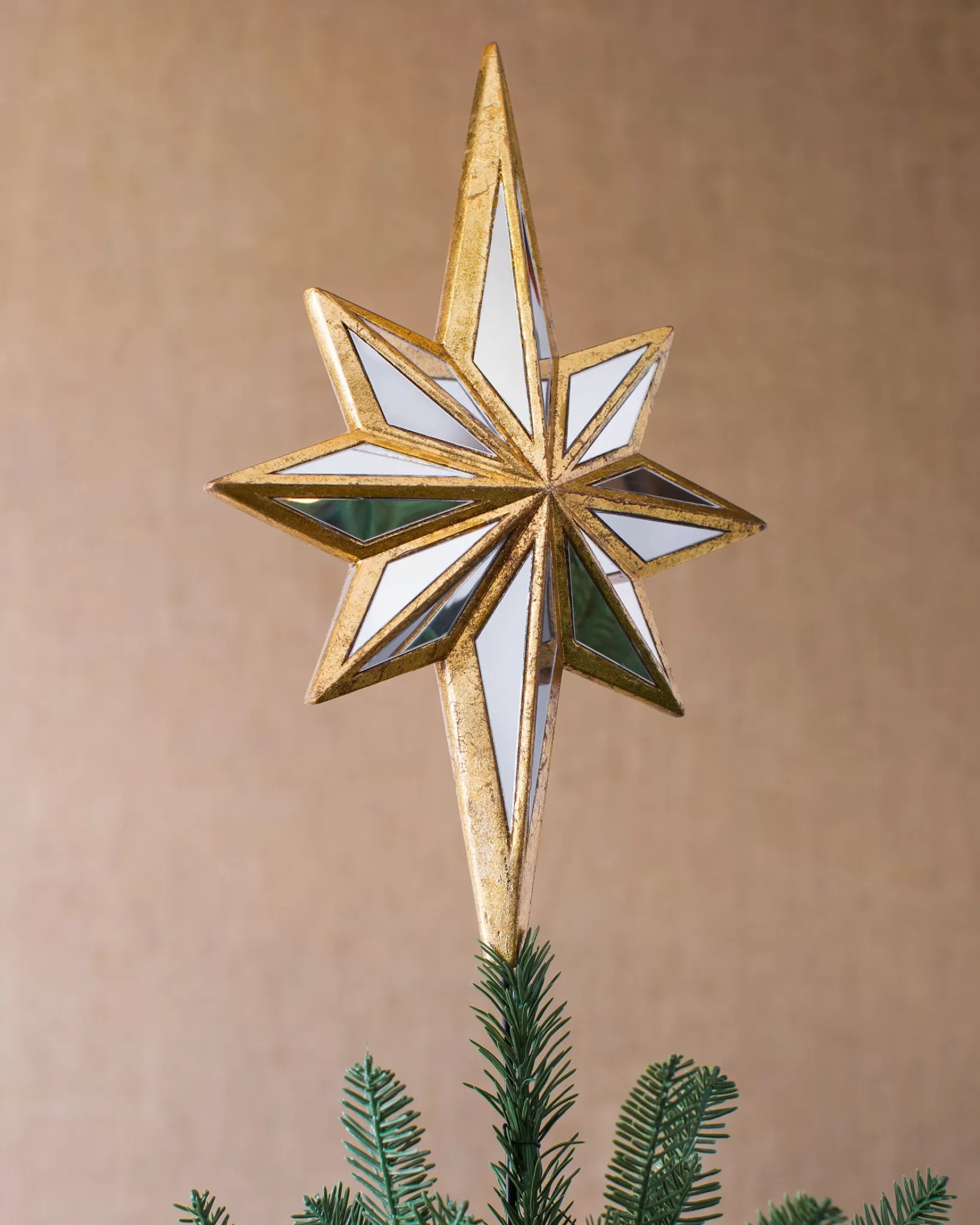 Shop Mirrored Star Christmas Tree Topper Toppers