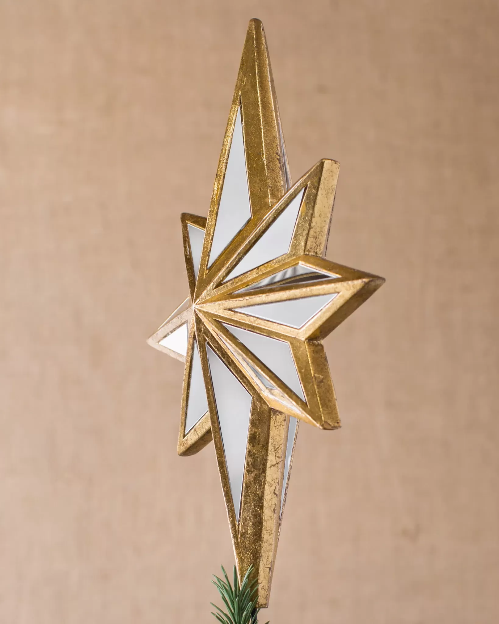 Shop Mirrored Star Christmas Tree Topper Toppers