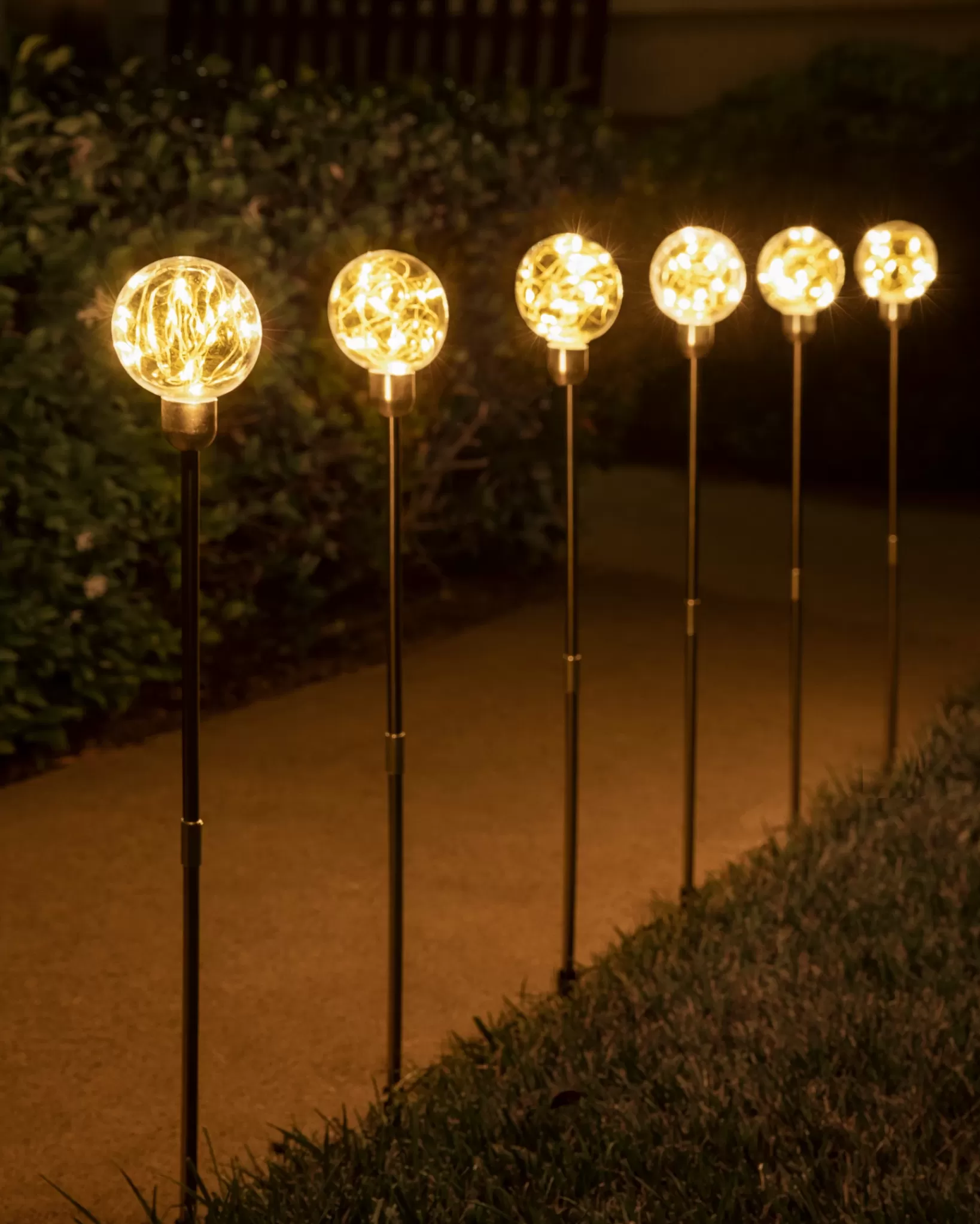 Online Outdoor Globe Pathway Light Sets Outdoor Lights