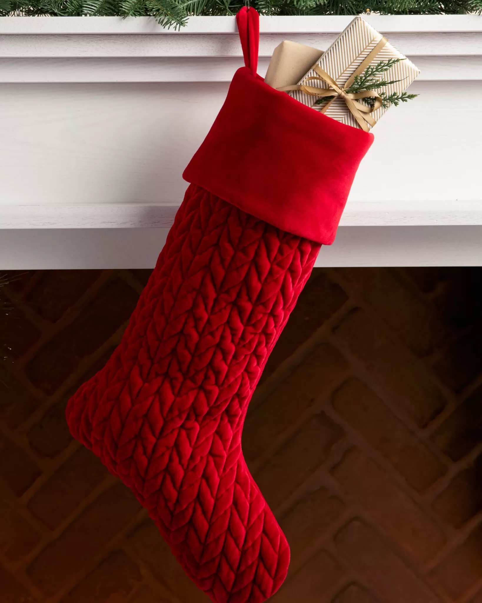 Outlet Plush Braid Stockings Stockings & Holders | Personalized Christmas Décor