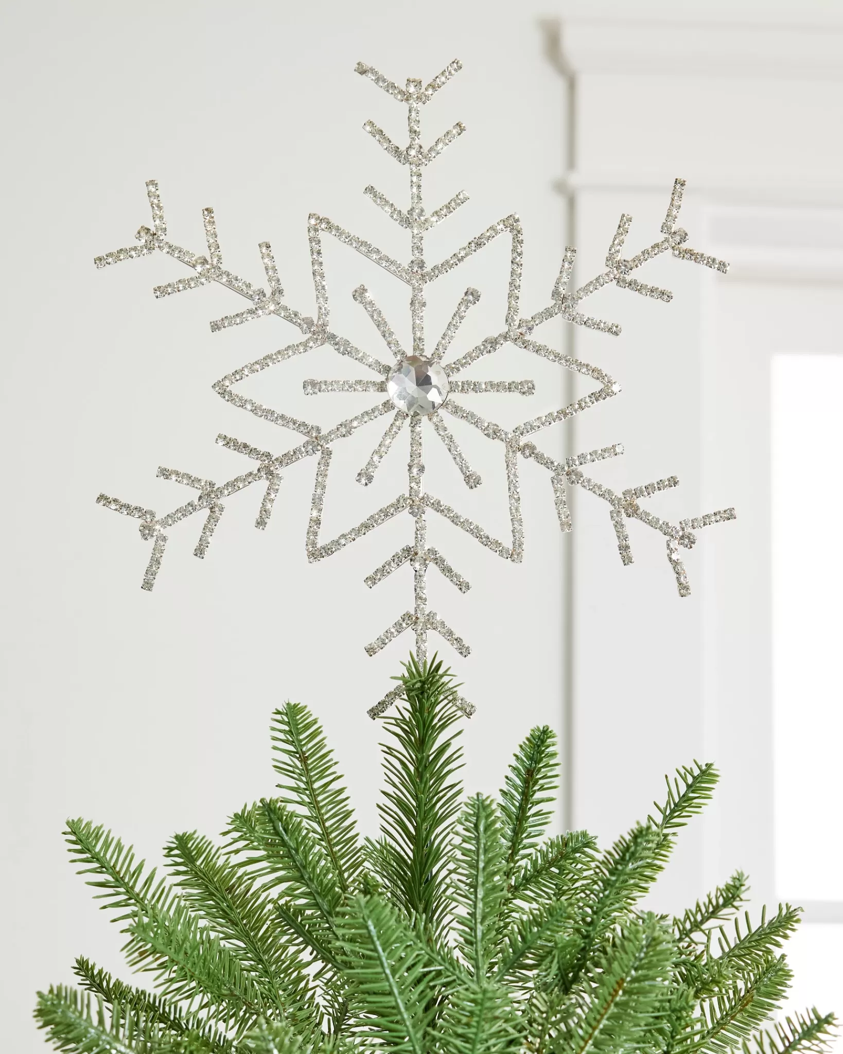 Hot Rhinestone Snowflake Tree Toppers Toppers