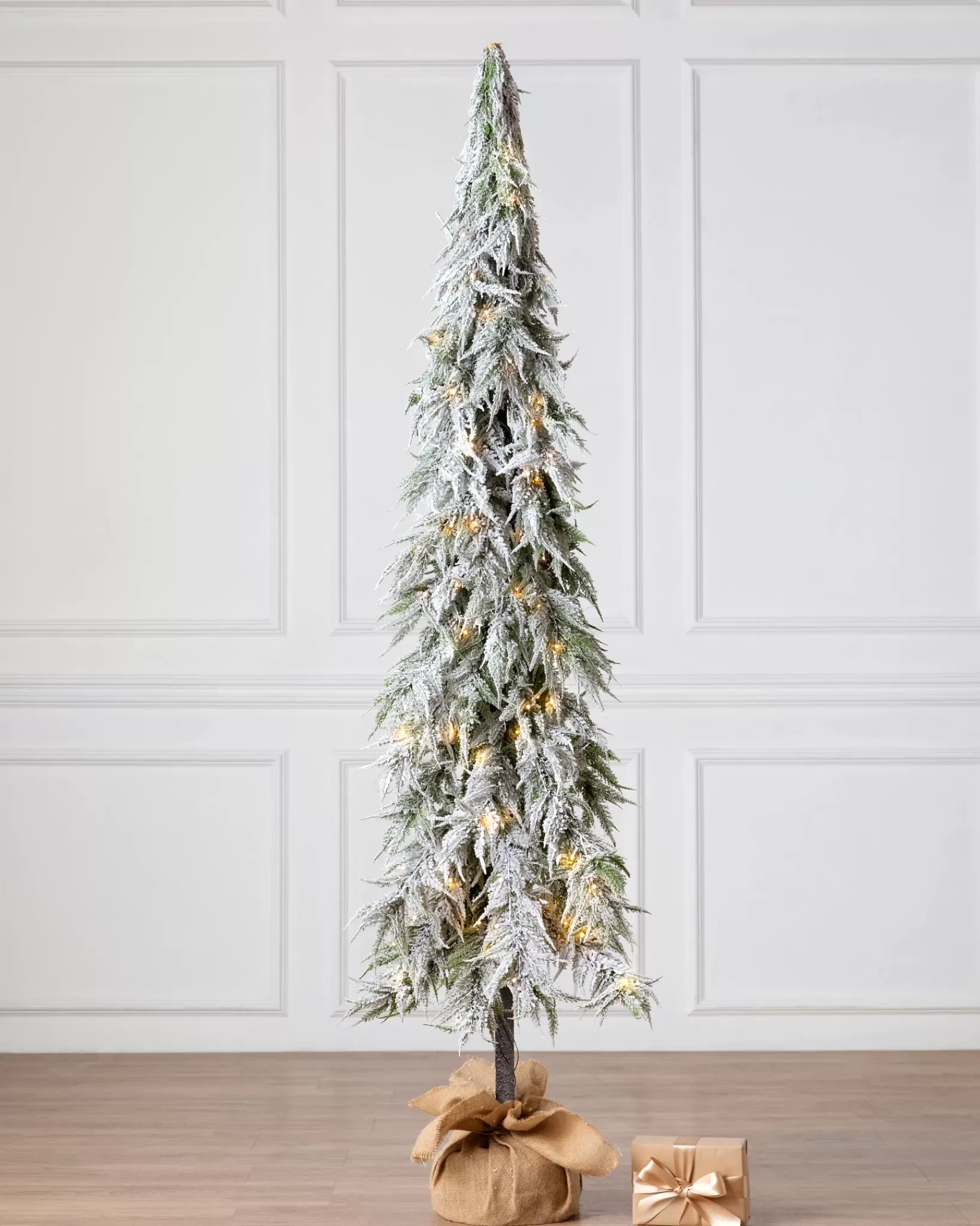 Discount Snowfall Downswept Trees Tabletop & Accent Trees