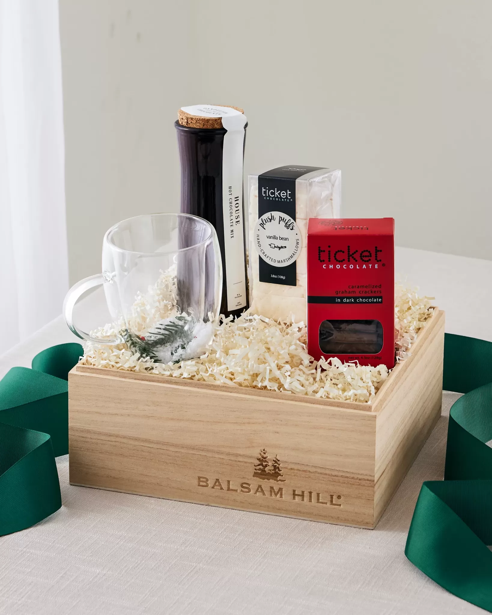 Cheap Snowy Cocoa Gift Box Platters & Drinkware | Holiday Gourmet Gifts