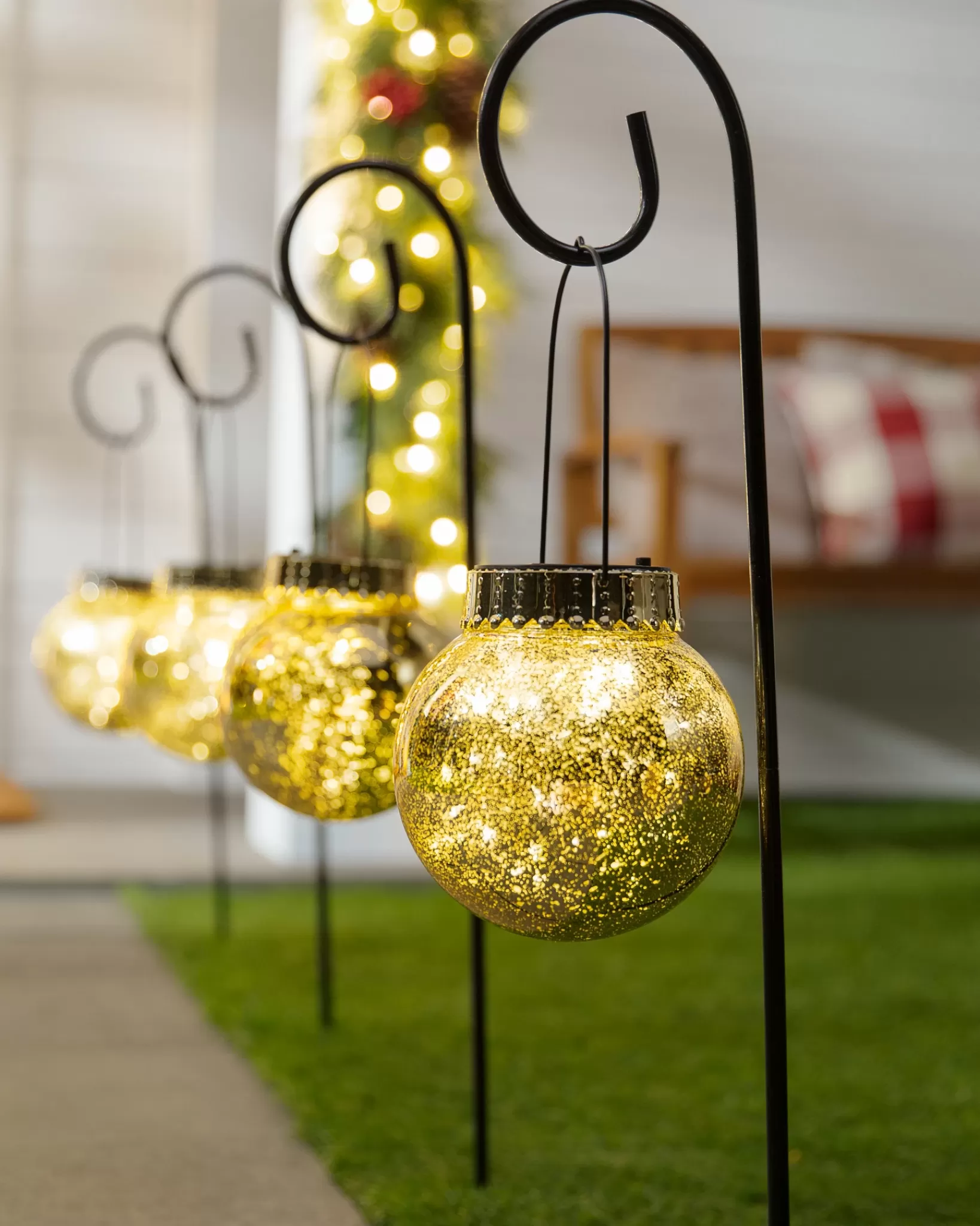 Online Solar Merry Metallics Pathway Light Sets Yard Decorations | Yard Decorations