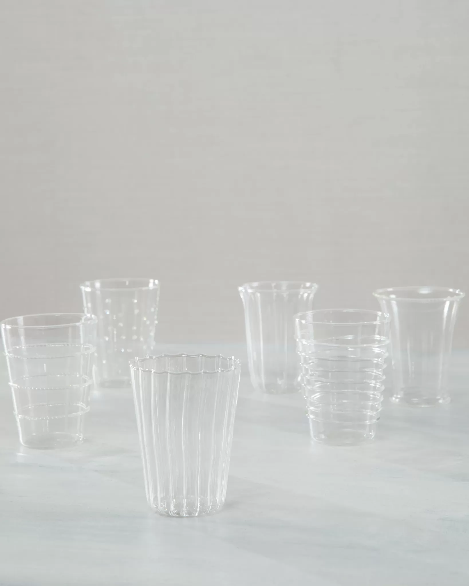 Hot Stipple & Stripe Glassware Platters & Drinkware